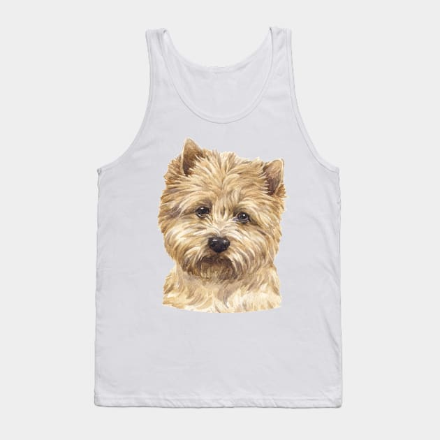 Cairn Terrier Watercolor Art Tank Top by doglovershirts